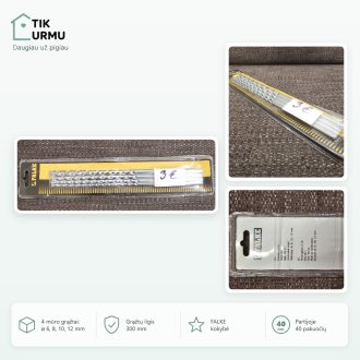 4vnt. mūro grąžtai "FALKE" 40vnt. (3€/1 pakuotė)