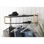 Extendable shoe-clothes rack