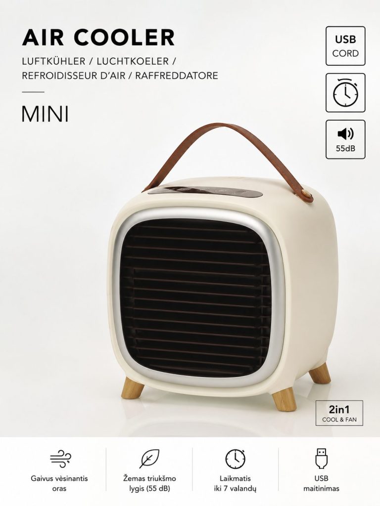 Mini oro vėsintuvas Air Cooler 10vnt.