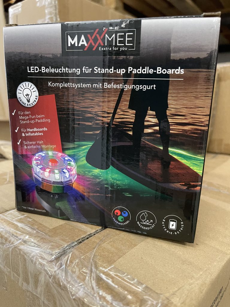 Irklentės apšvietimas su įtempimo dirželiu – 12 RGB LED 5 vnt. – nuotrauka 2