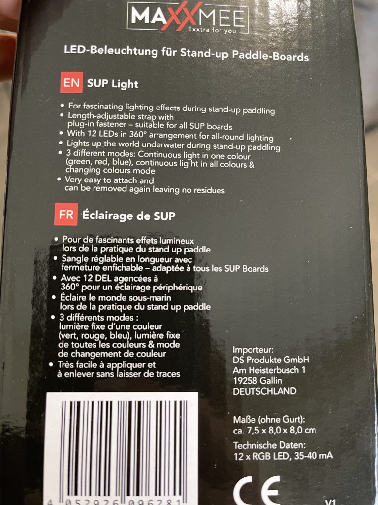 Irklentės apšvietimas su įtempimo dirželiu – 12 RGB LED 5 vnt. – nuotrauka 4