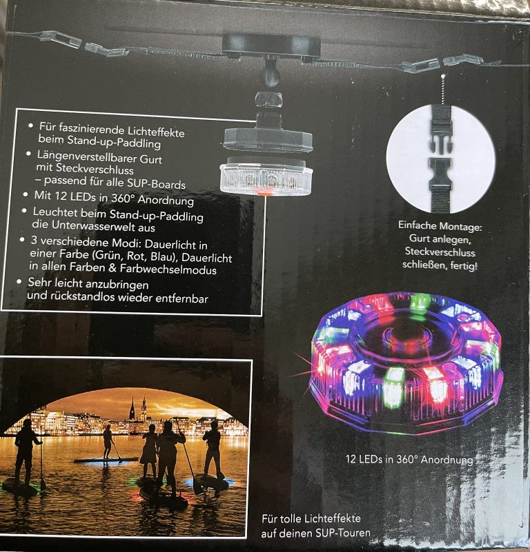 Irklentės apšvietimas su įtempimo dirželiu – 12 RGB LED 5 vnt. – nuotrauka 5