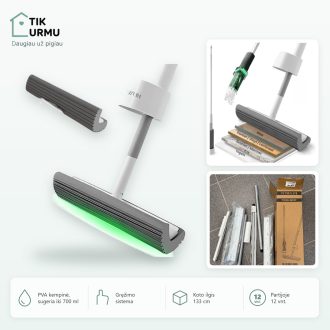 Šluota su gręžimo sistema 12 vnt. (4,5 €/1vnt.)