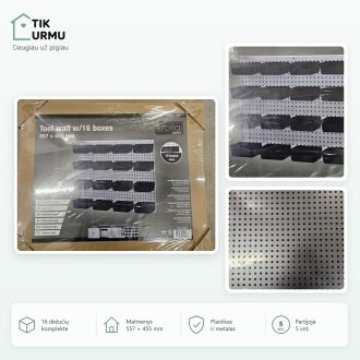Sieninė lentyna įrankiams  5vnt. (13,60€/1vnt.)