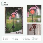 Saulės energijos sodo šviestuvas Flamingas STAR TRADING 6vnt. (7€/1vnt.)