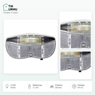 Priekinis dviračio žibintas 48vnt. (1,2€/1vnt.)