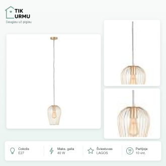 Šviestuvas LAGOS 10vnt. (5,5€/1vnt.)